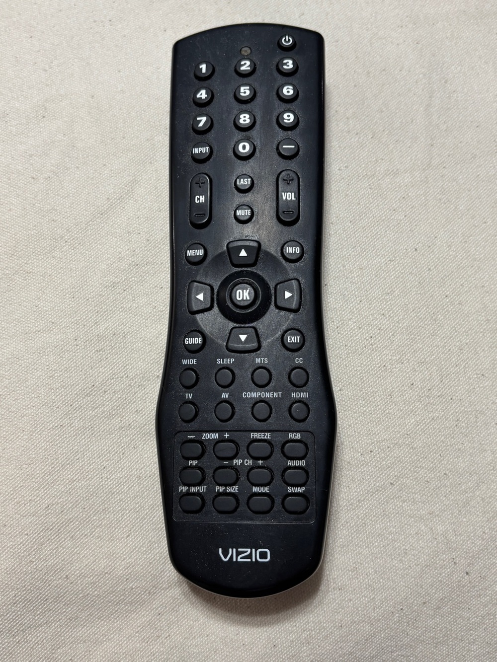 Vizio Remote Control 6150BC0-R OEM TV Genuine Replacement Black Tested